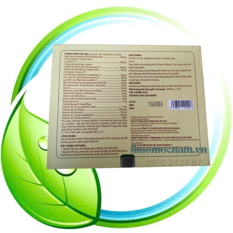 Viên Đạm Bổ Hồng Sâm